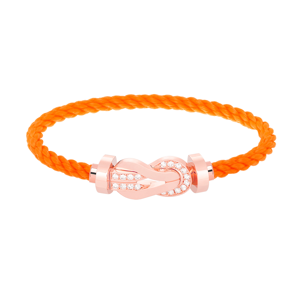[moco jewelrys]CHANCE LARGE 8 FIGURE SCHNALLE HALB DIAMANT ARMREIF ROSÉGOLD