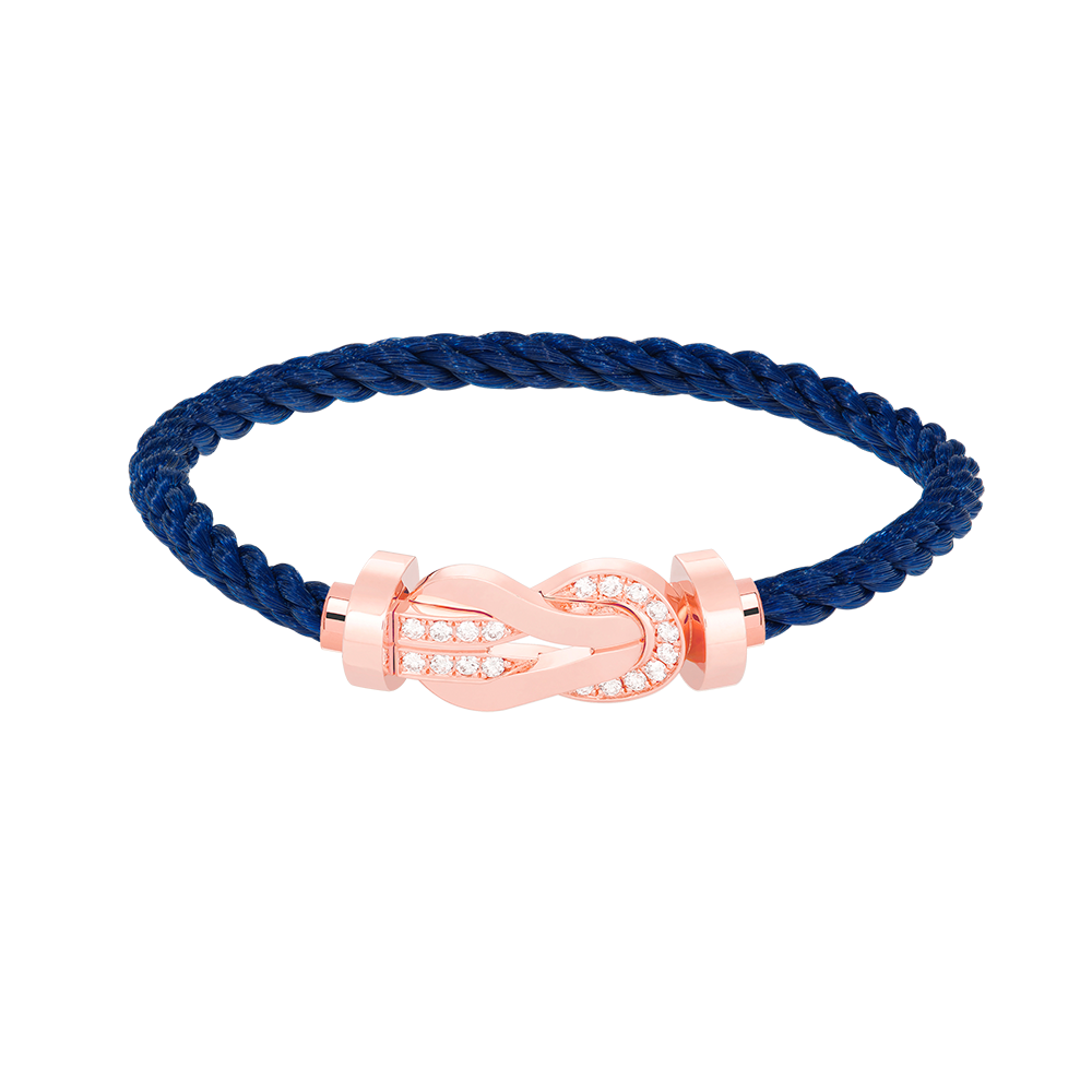 [moco jewelrys]CHANCE LARGE 8 FIGURE SCHNALLE HALB DIAMANT ARMREIF ROSÉGOLD