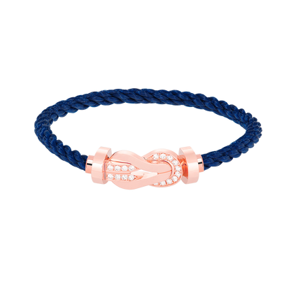 [moco jewelrys]CHANCE LARGE 8 FIGURE SCHNALLE HALB DIAMANT ARMREIF ROSÉGOLD