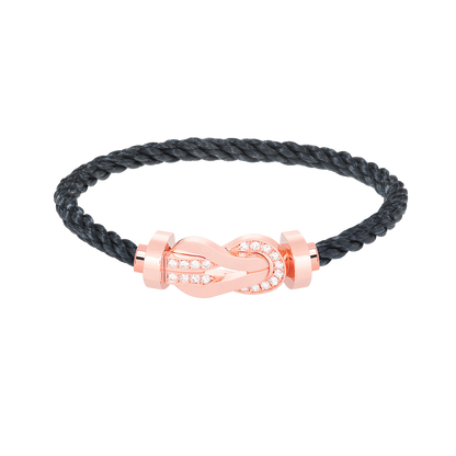 [moco jewelrys]CHANCE LARGE 8 FIGURE SCHNALLE HALB DIAMANT ARMREIF ROSÉGOLD