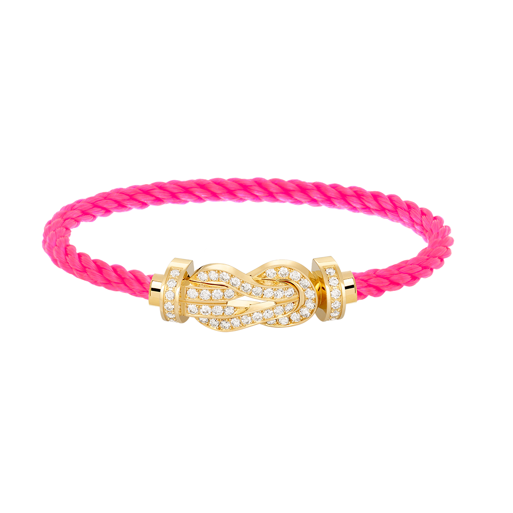[moco jewelrys]CHANCE LARGE 8 FIGURE BUCKLE FULLDIAMOND BRACELET GOLD