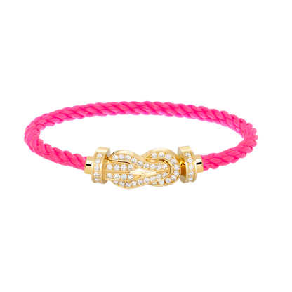 [moco jewelrys]CHANCE LARGE 8 FIGURE BUCKLE FULLDIAMOND BRACELET GOLD