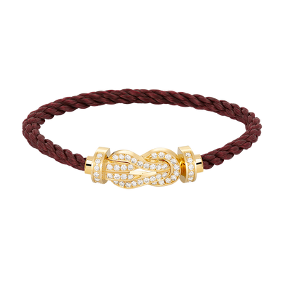 [moco jewelrys]CHANCE LARGE 8 FIGURE BUCKLE FULLDIAMOND BRACELET GOLD