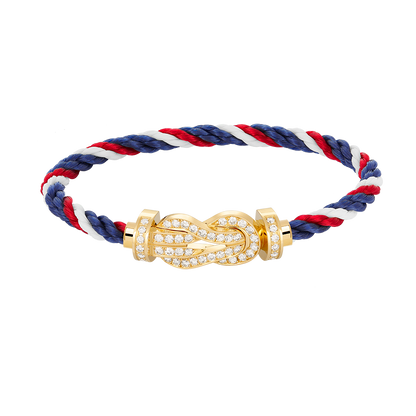 [moco jewelrys]CHANCE LARGE 8 FIGURE BUCKLE FULLDIAMOND BRACELET GOLD