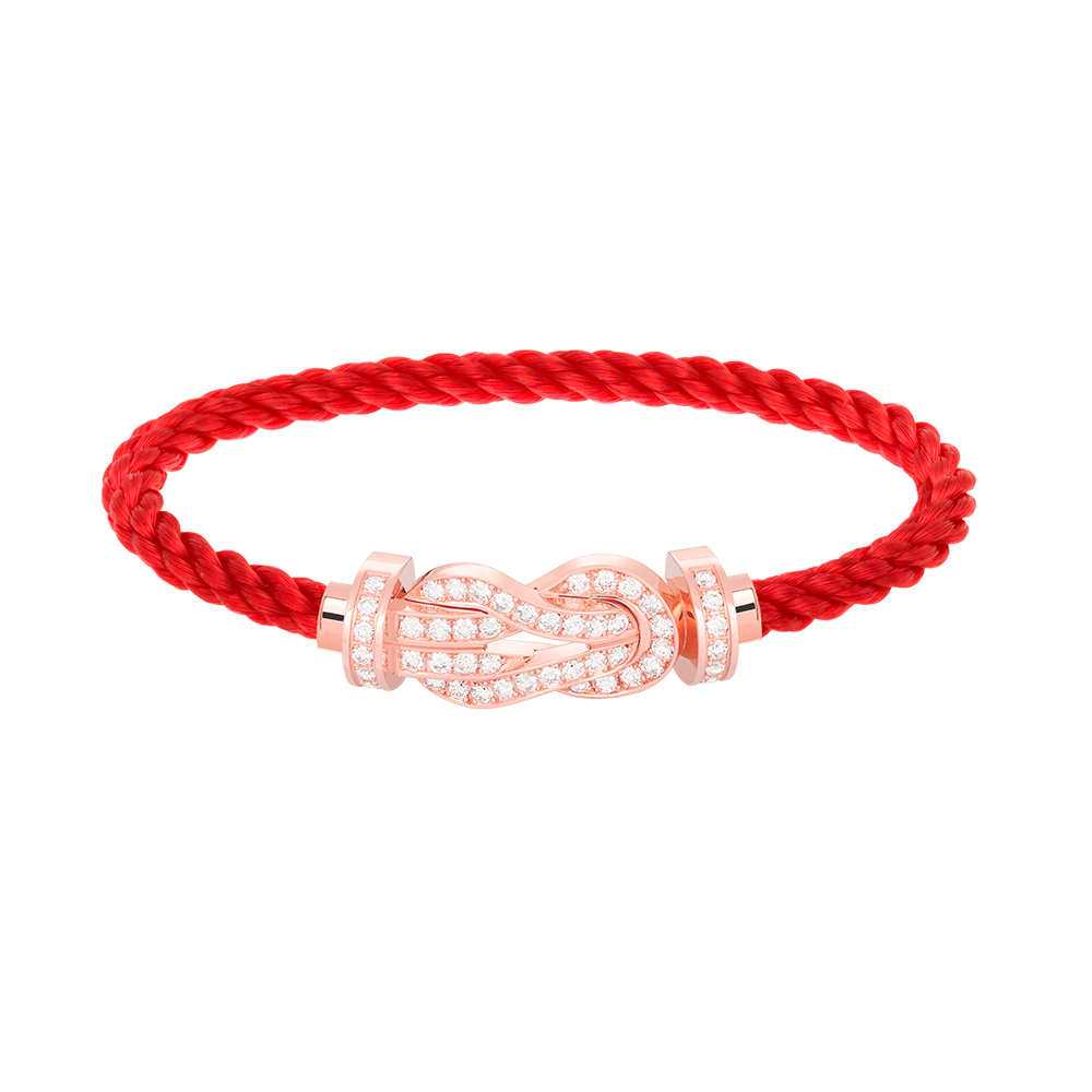 [moco jewelrys]CHANCE LARGE 8 FIGURE BUCKLE FULL DIAMOND BRACELET ROSE GOLD