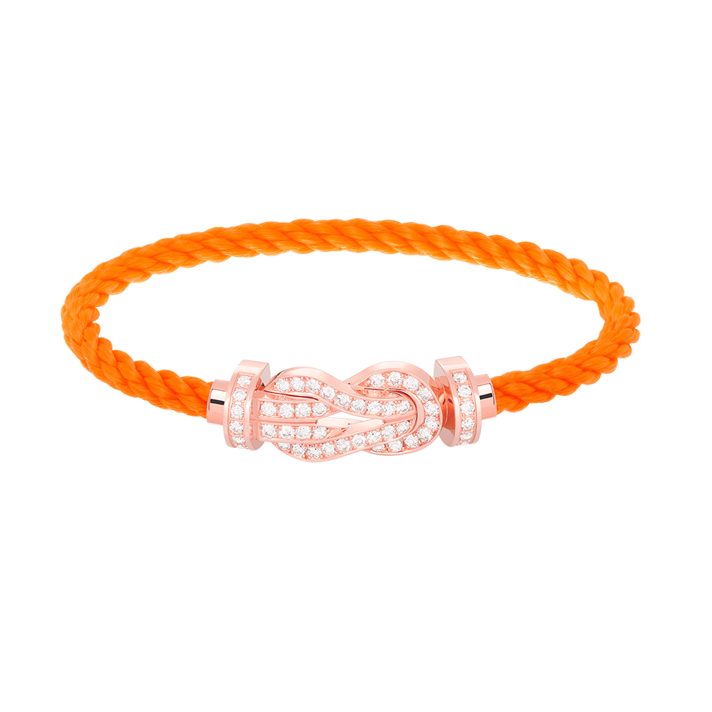 [moco jewelrys]CHANCE LARGE 8 FIGURE BUCKLE FULL DIAMOND BRACELET ROSE GOLD