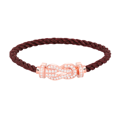 [moco jewelrys]CHANCE LARGE 8 FIGURE BUCKLE FULL DIAMOND BRACELET ROSE GOLD