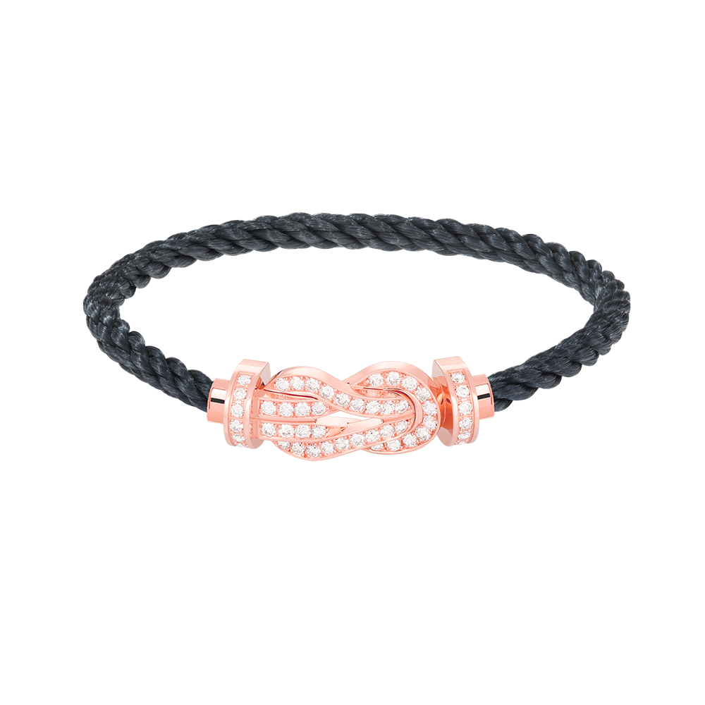 [moco jewelrys]CHANCE LARGE 8 FIGURE BUCKLE FULL DIAMOND BRACELET ROSE GOLD
