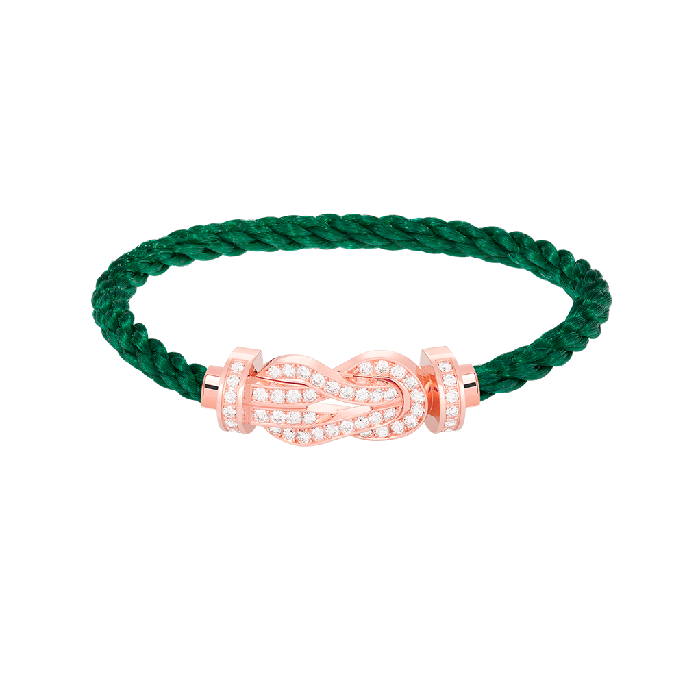 [moco jewelrys]CHANCE LARGE 8 FIGURE BUCKLE FULL DIAMOND BRACELET ROSE GOLD