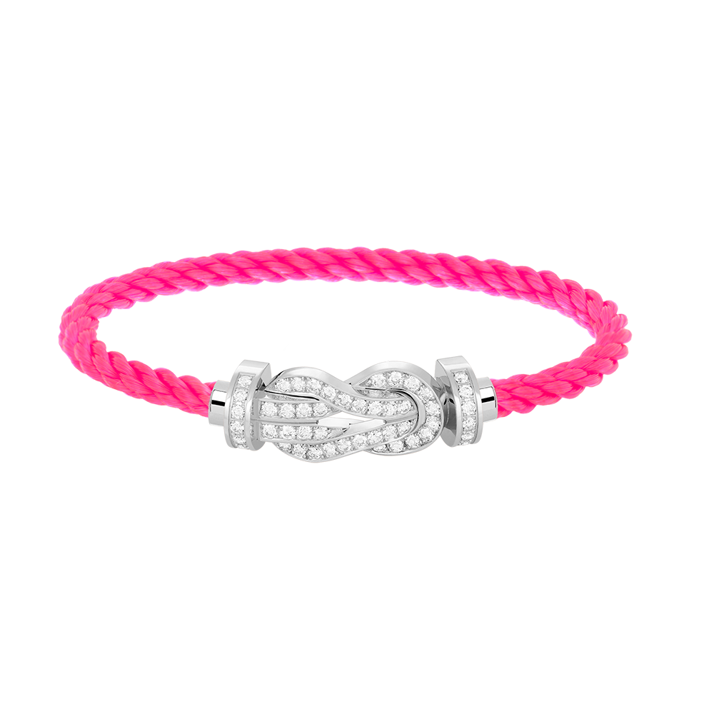 [moco jewelrys]CHANCE LARGE 8 FIGURE BUCKLE FULL DIAMOND BRACELET SILVER