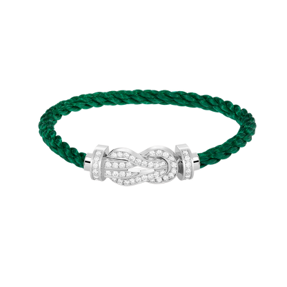 [moco jewelrys]CHANCE LARGE 8 FIGURE BUCKLE FULL DIAMOND BRACELET SILVER