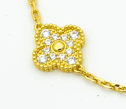 [Moco jewelrys] CLOVER 5 MOTIF LASER BRACELET COLLECTION