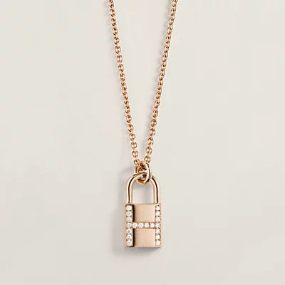 [moco jewelrys]HM ADVANCED NICHE LOCK HEAD NECKLACE DIAMONDS