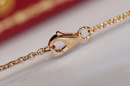 [moco jewelrys]LOVE NECKLACE PINK GOLD AND SILVER