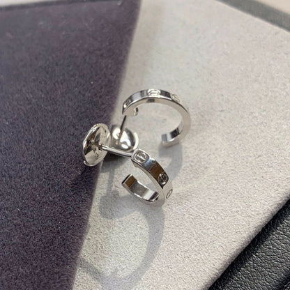 [moco jewelrys]LOVE EARRINGS 2.65MM SILVER