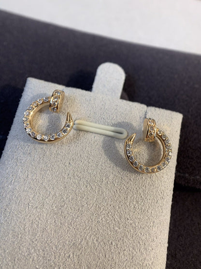 [moco jewelrys]JUSTE EARRINGS GOLD DIAMONDS