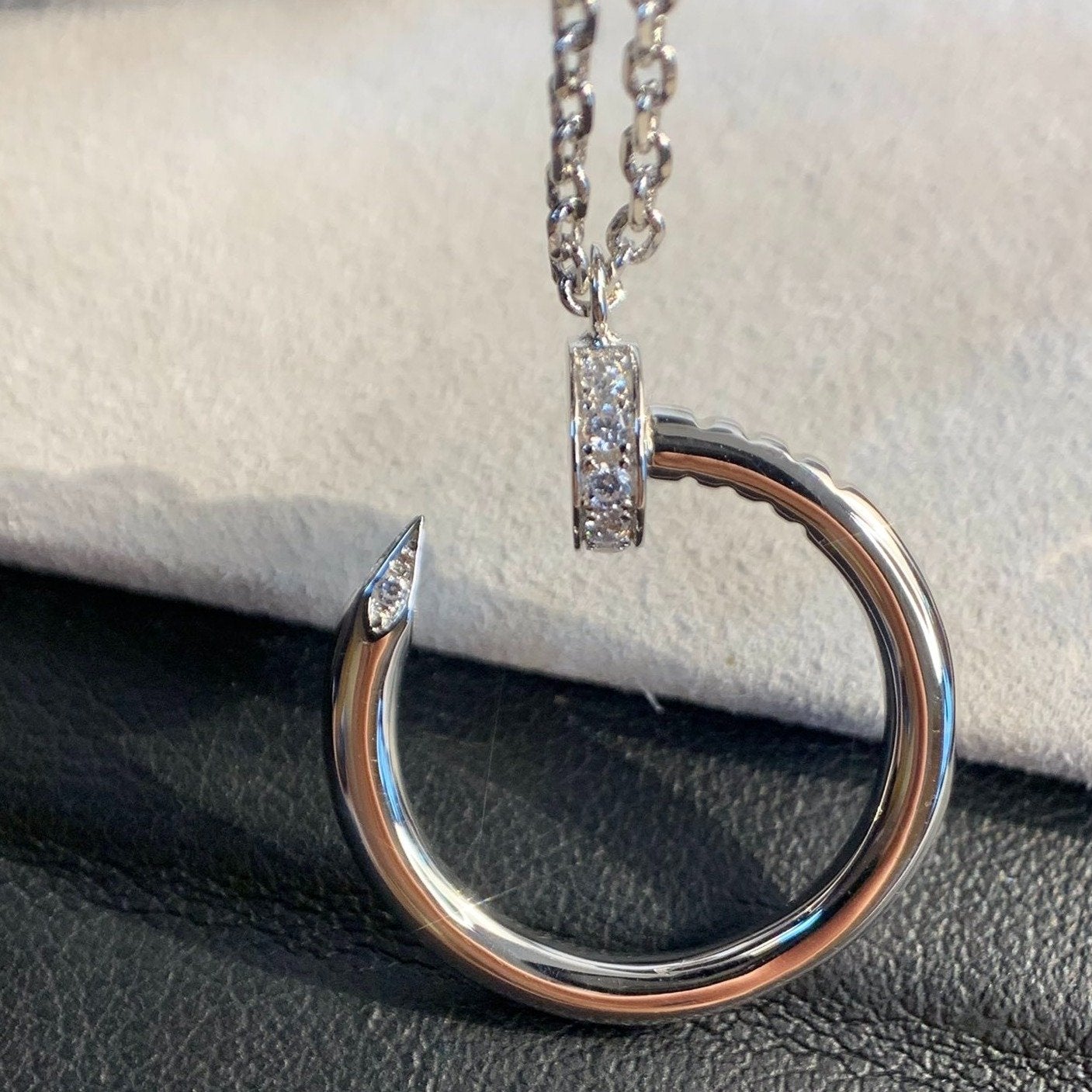[moco jewelrys]JUSTE NECKLACE SILVER