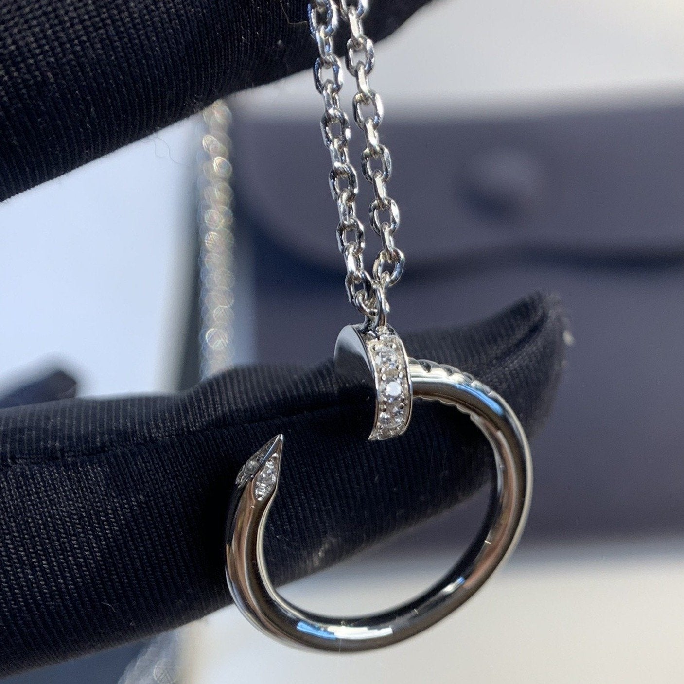 [moco jewelrys]JUSTE NECKLACE SILVER