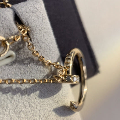 [moco jewelrys]JUSTE NECKLACE PINK GOLD