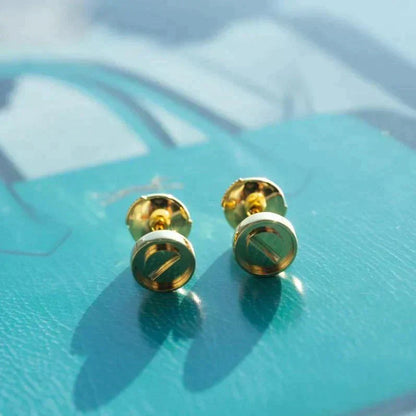 [moco jewelrys]LOVE EARRINGS GOLD 10MM