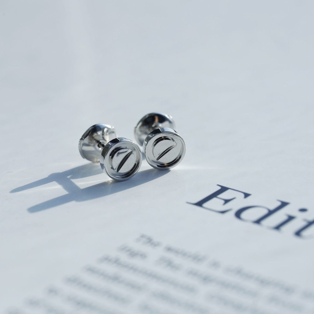 [moco jewelrys]LOVE EARRINGS SILVER 10MM