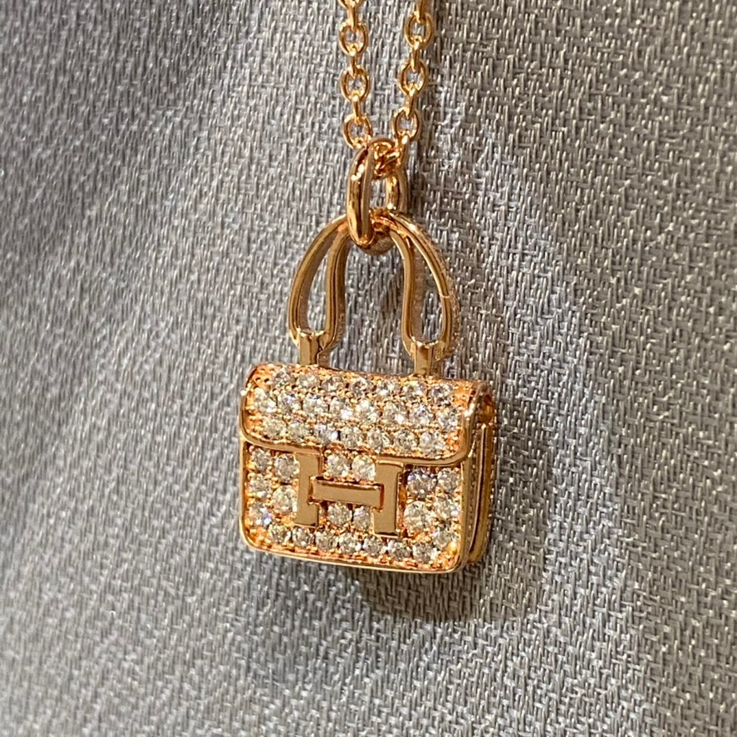 [moco jewelrys]CONSTANCE PEDANT DIAMOND NECKLACE