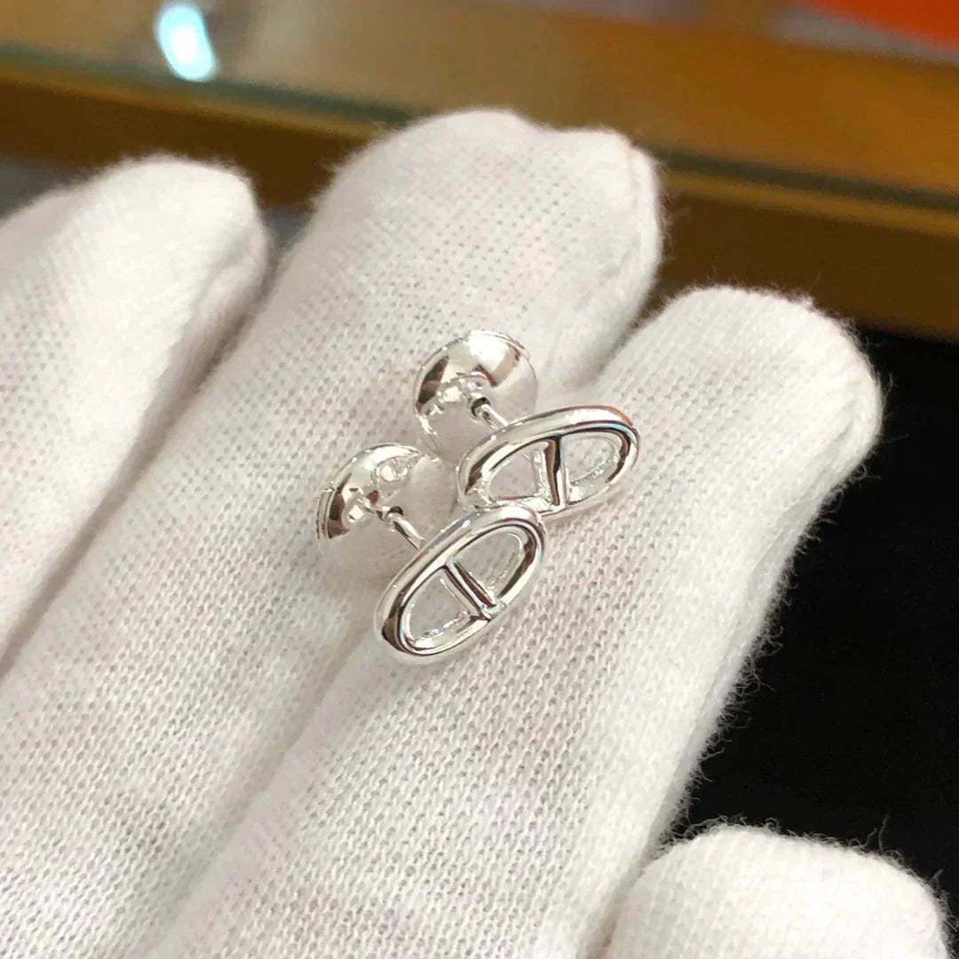 [moco jewelrys]CHAINE SMALL EARRINGS GOLD AND SILVER
