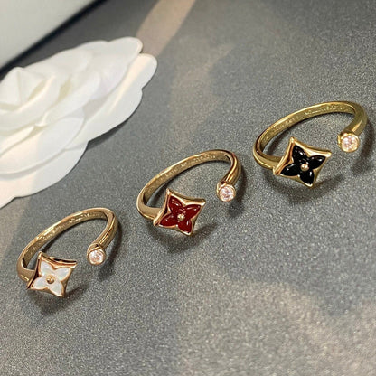 [moco jewelrys]STAR 1 DIAMOND OPEN RING
