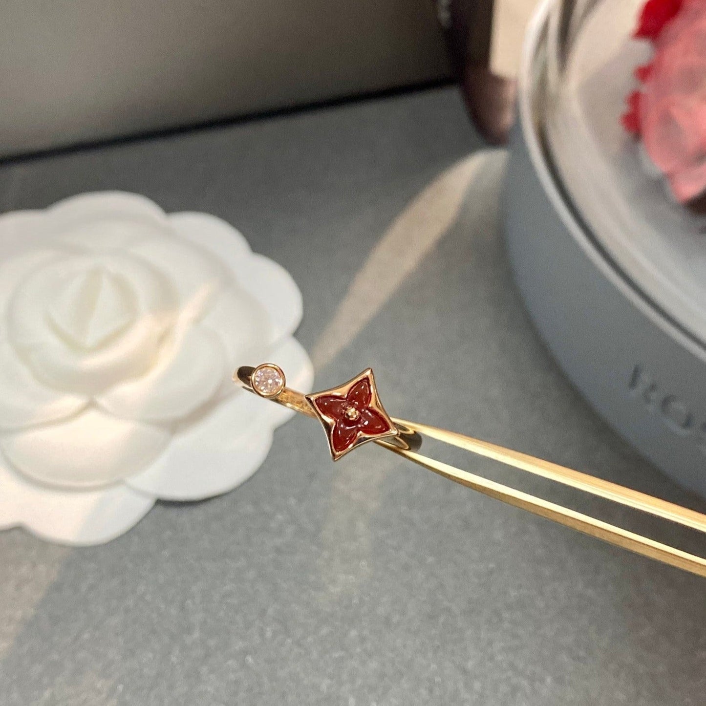 [moco jewelrys]STAR 1 DIAMOND OPEN RING