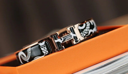 [moco jewelrys]H TARTAN BRACELET 12MM