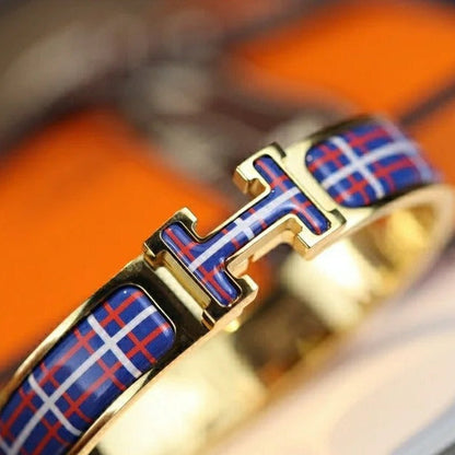 [moco jewelrys]H TARTAN BRACELET 12MM