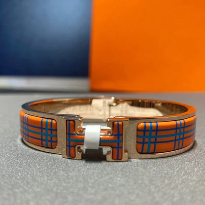 [moco jewelrys]H TARTAN BRACELET 12MM