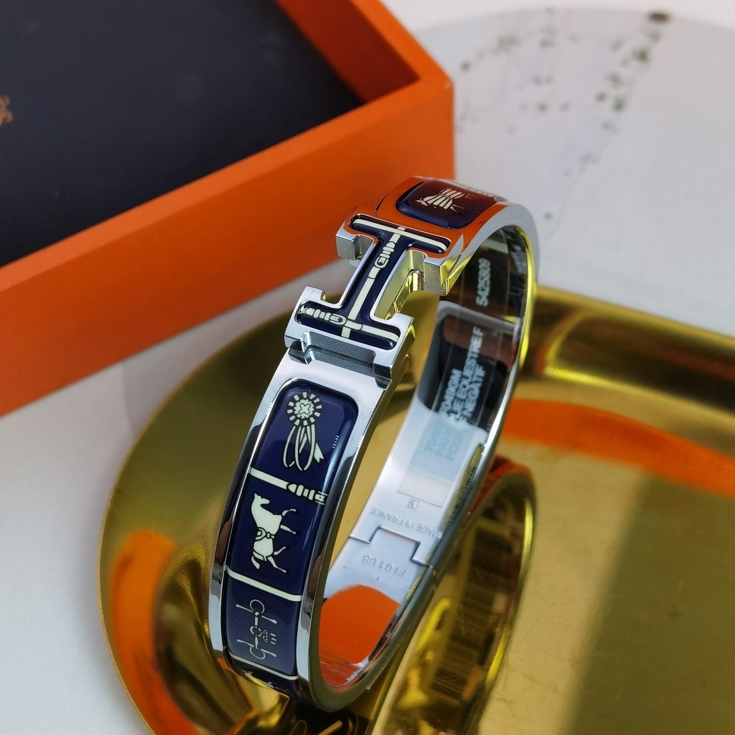 [moco jewelrys]H COUVERTURES DARK BLUE BRACELET