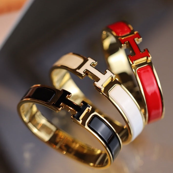 [moco jewelrys]H BRACELET 12MM GOLD