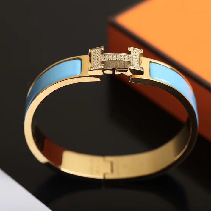 [moco jewelrys]H CLOUD BLUE BRACELET GOLD DIAMOND