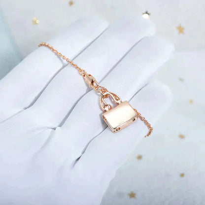 [moco jewelrys]AMULETTE PEDANT ROSE GOLD NECKLACE