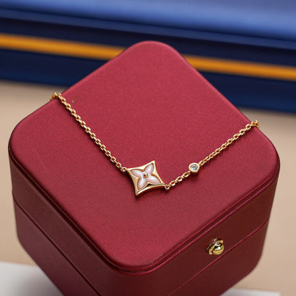 [moco jewelrys]STAR 1 DIAMOND PINK GOLD BRACELET