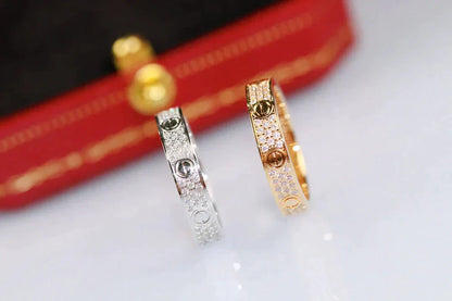 [moco jewelrys]LOVE RING 3.6MM DIAMOND PAVED
