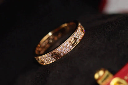[moco jewelrys]LOVE RING 3.6MM DIAMOND PAVED
