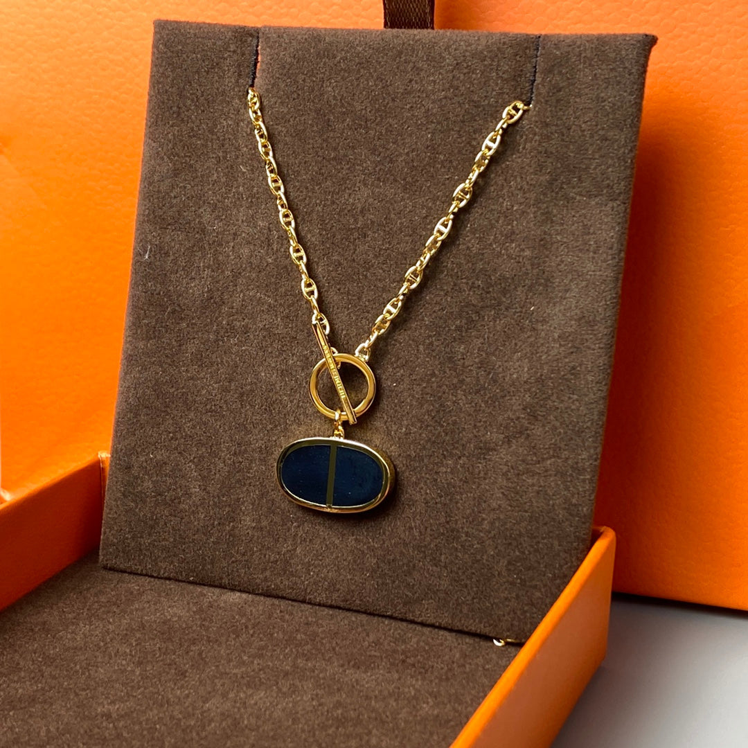 [moco jewelrys]CHAINE VERSO BLACK CERAMIC NECKLACE