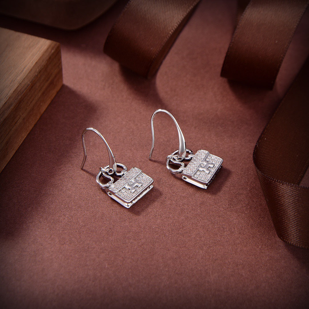 [moco jewelrys]KELLY DIAMOND EARRINGS