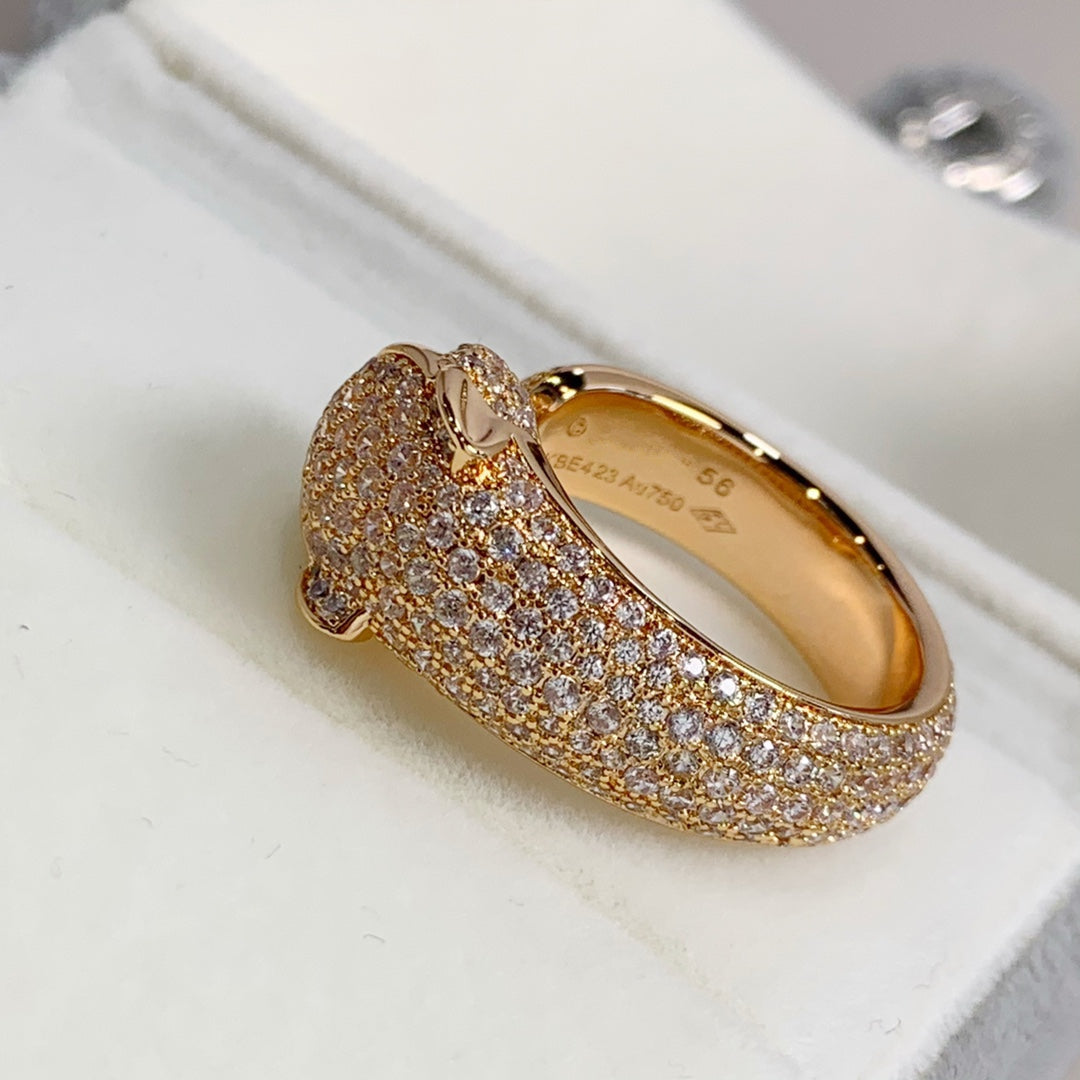 [moco jewelrys]PANTHERE PINK GOLD DIAMOND RING