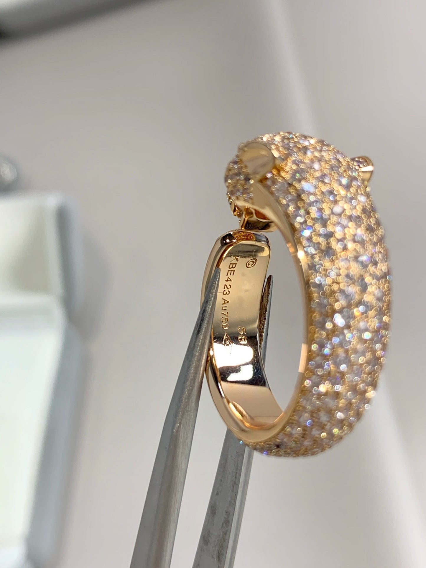 [moco jewelrys]PANTHERE PINK GOLD DIAMOND RING