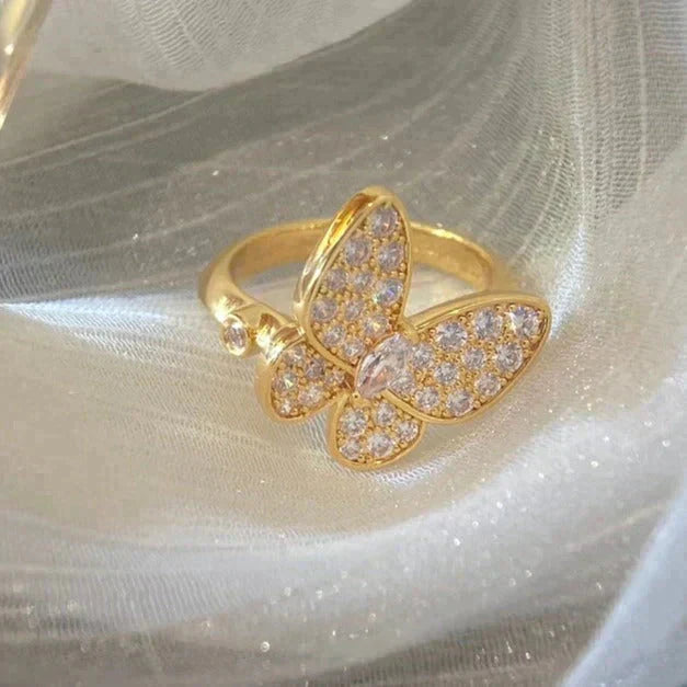 [moco jewelrys]BUTTERFLY DIAMOND RING