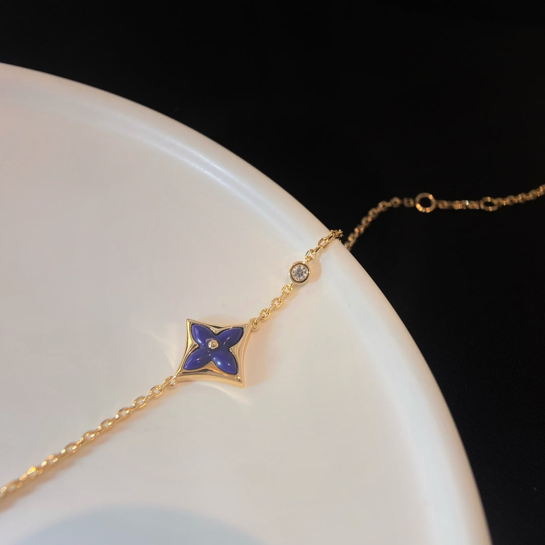 [moco jewelrys]COLOR STAR PINK GOLD DIAMOND BRACELET
