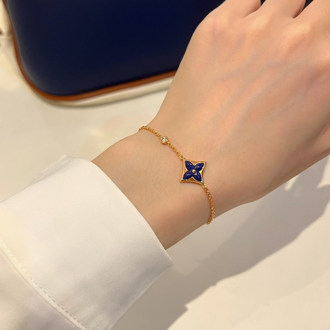 [moco jewelrys]COLOR STAR PINK GOLD DIAMOND BRACELET
