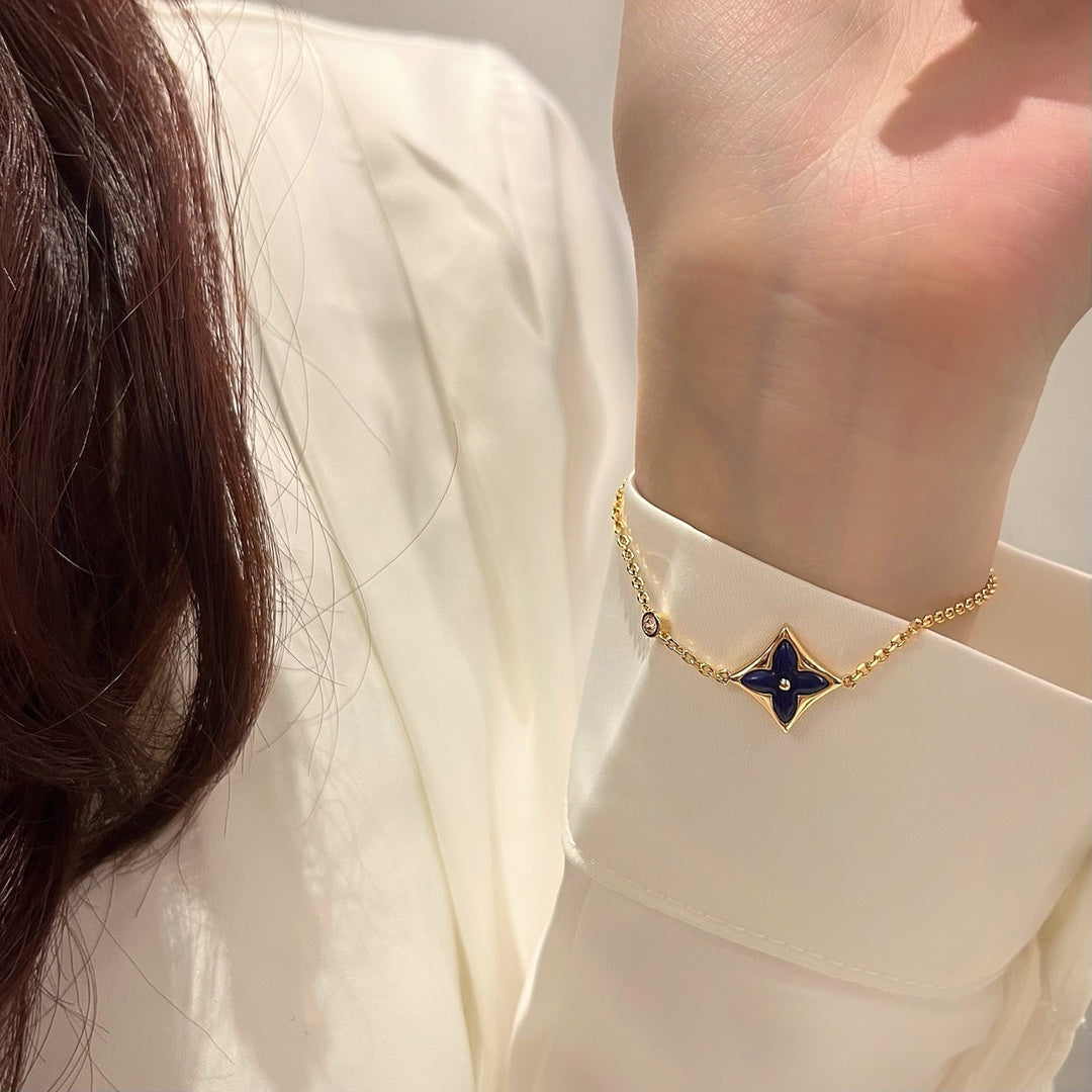 [moco jewelrys]COLOR STAR PINK GOLD DIAMOND BRACELET