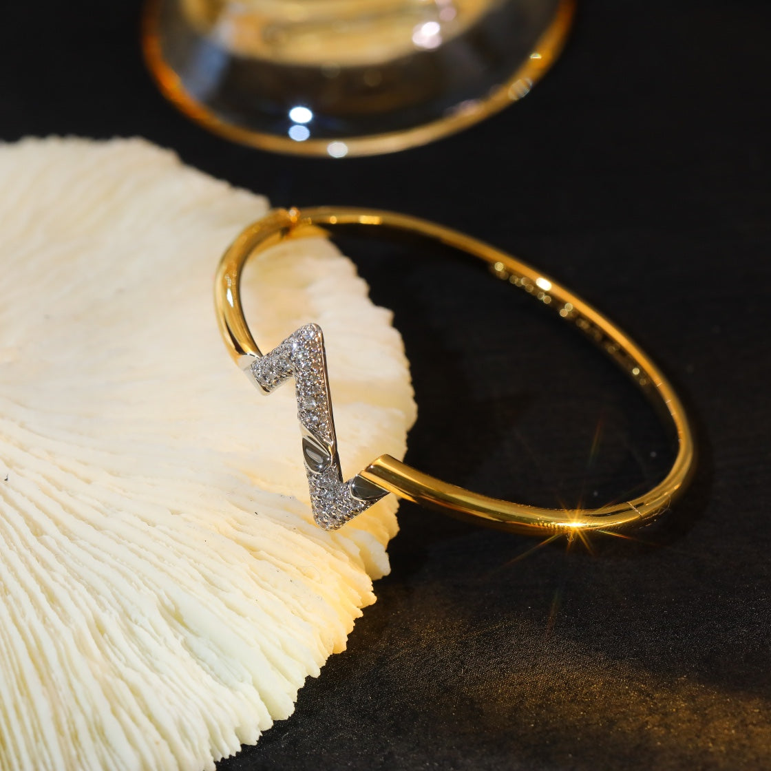 [moco jewelrys]VOLTE UPSITE DOWN GOLD DIAMOND BRACELET