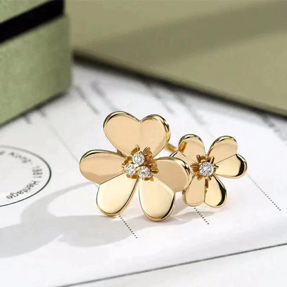 [moco jewelrys]CLOVER COMOS GOLD DIAMOND RING