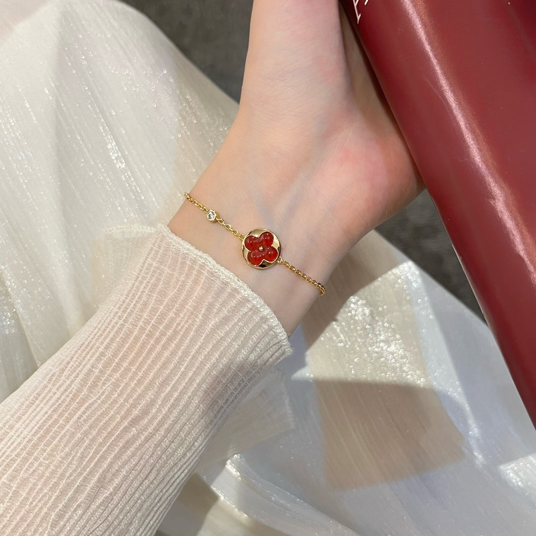 [moco jewelrys]SUN PEDANT CARNELIAN BRACELET
